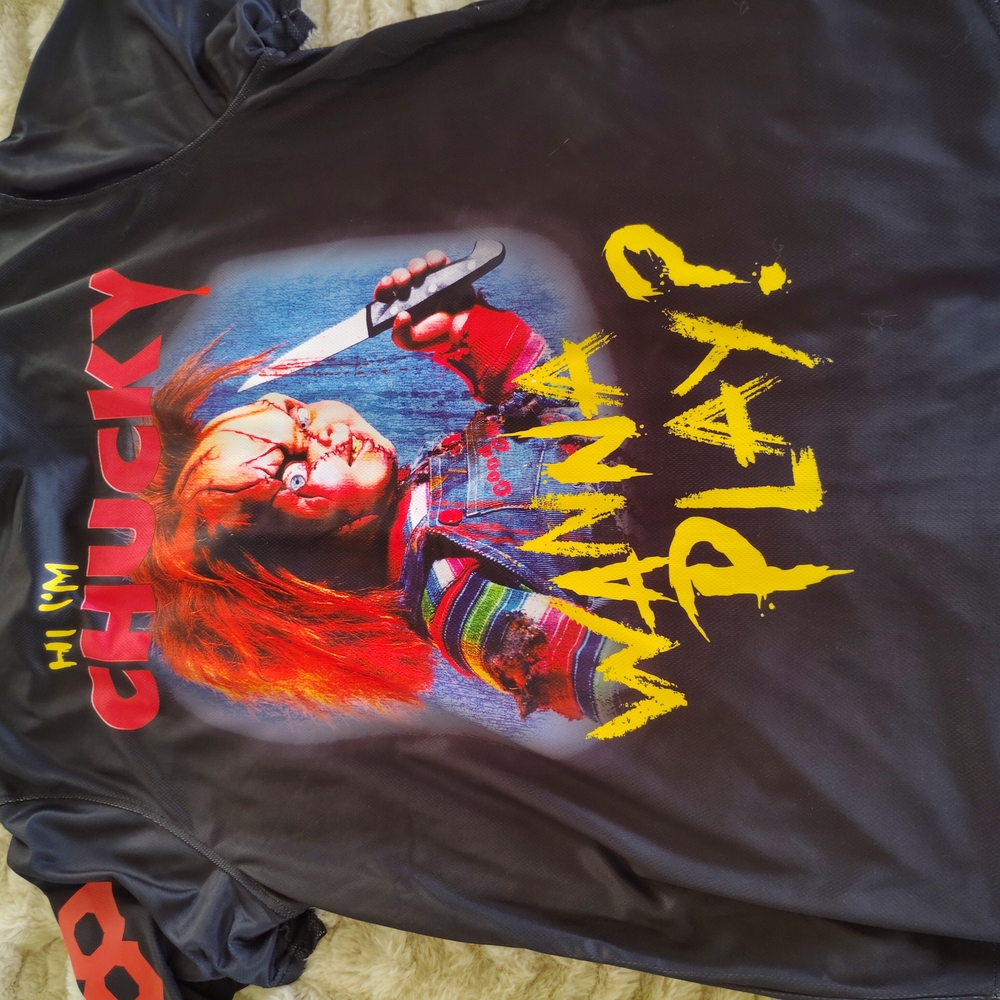 Chucky Graphic Kids Shirt - Black